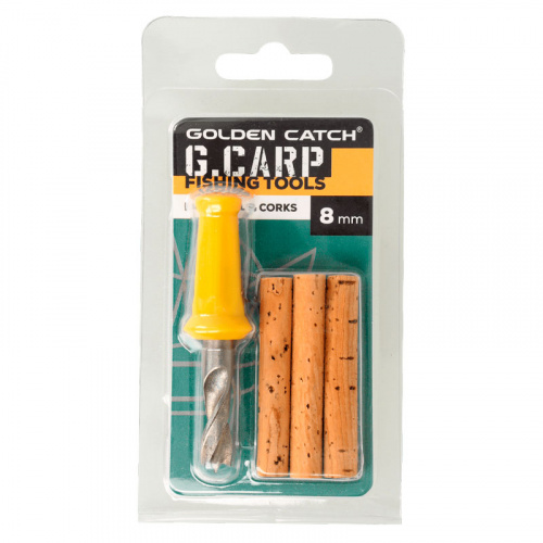 Свердло з корковими паличками GC G.Carp Bait Drill & Corks 8 мм