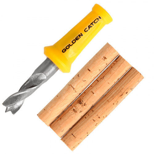 Свердло з корковими паличками GC G.Carp Bait Drill & Corks 8 мм