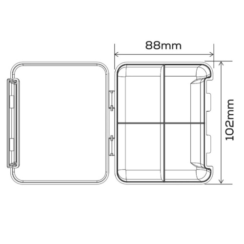 Коробка для аксессуаров GC G.Carp Mini Box 4 section