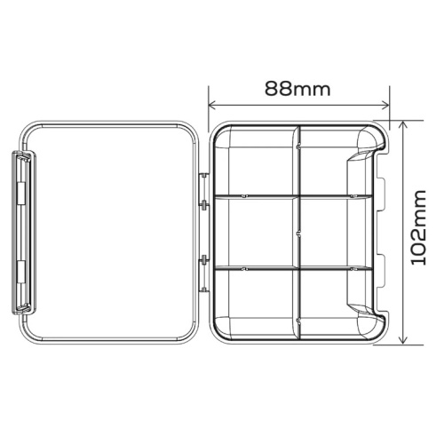 Коробка для аксессуаров GC G.Carp Mini Box 6 section