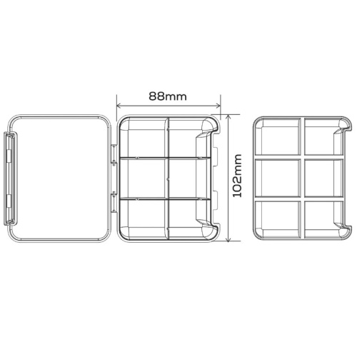 Коробка для аксессуаров GC G.Carp Mini Box Two Layer 12 section