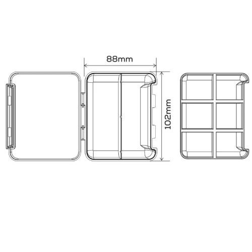 Коробка для аксессуаров GC G.Carp Mini Box Two Layer 8 section