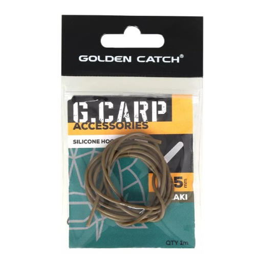 Трубка силиконовая GC G.Carp Silicone Hook Tube 1м 0.5мм Khaki