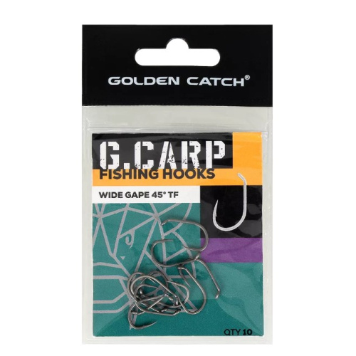 Крючок GC G.Carp Wide Gape 45° TF №2 (10шт)