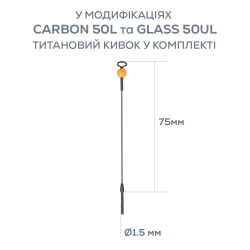 Удочка зимняя GC N-Ice Crystal Carbon 70H