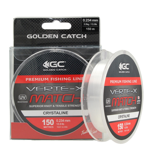 Леска Golden Catch Verte-X Match CRL 150м 0.165мм