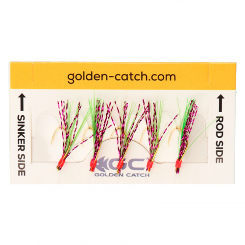 Самодур Golden Catch Aji Sabiki S305 №6 Green (5 крючков)