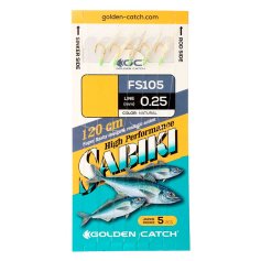 Самодур Golden Catch Aji Sabiki FS105 №8 Natural (5 крючков)