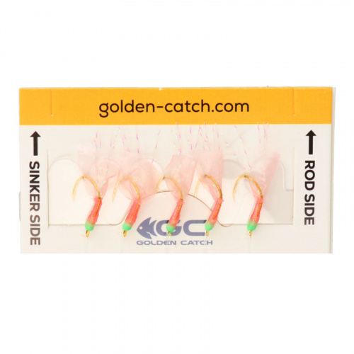 Самодур Golden Catch Aji Sabiki S205 №8 Pink (5 крючков)