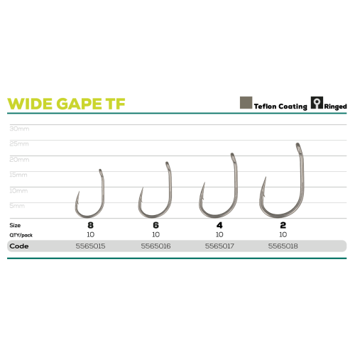 Крючок GC G.Carp Wide Gape TF №6 (10шт)