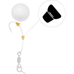 Стопор GC G.Carp Hook Ring Stops M (20шт)