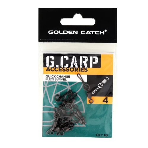 Вертлюг GC G.Carp Quick Change Flexi Swivel №4 (10шт)