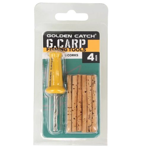 Сверло с пробковыми палочками GC G.Carp Bait Drill & Corks 4 мм