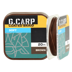 Поводочный материал мягкий GC G.Carp Coated Braid Soft 20м 25lb Brown