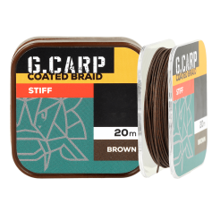 Поводочный материал жёсткий GC G.Carp Coated Braid Stiff 20м 35lb Brown