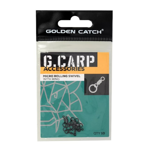 Вертлюг GC G.Carp Micro Rolling Swivel with Ring №14 (10шт)