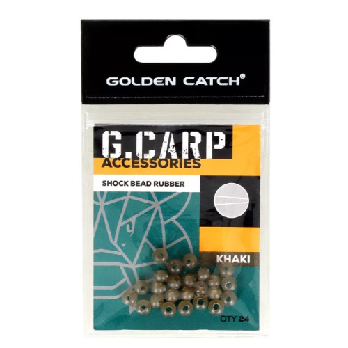 Бусина GC G.Carp Shock Bead Rubber 6мм (24шт) Khaki