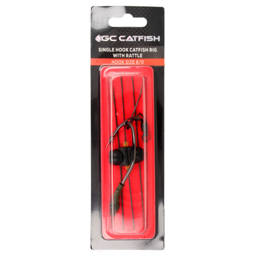Снасть сомовая GC Single Hook Catfish Rig With Rattle 8/0