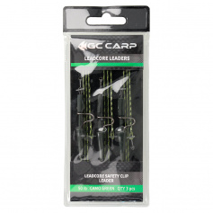 Оснастка GC Leadcore Safety Clip Leader(3шт)Camo Green