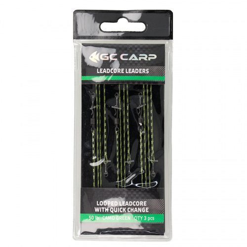 Оснастка GC Looped Leadcore with Quick Change (3шт) Caмo Green