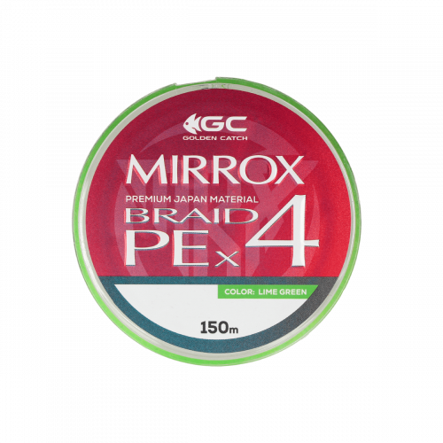 Шнур GC Mirrox PE X4 150м Lime Green #1.2