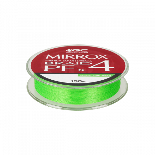 Шнур GC Mirrox PE X4 150м Lime Green #2.5