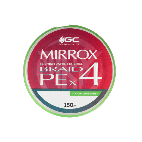 Шнур GC Mirrox PE X4 150м Lime Green #2.5