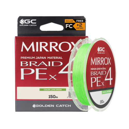 Шнур GC Mirrox PE X4 150м Lime Green #2.5
