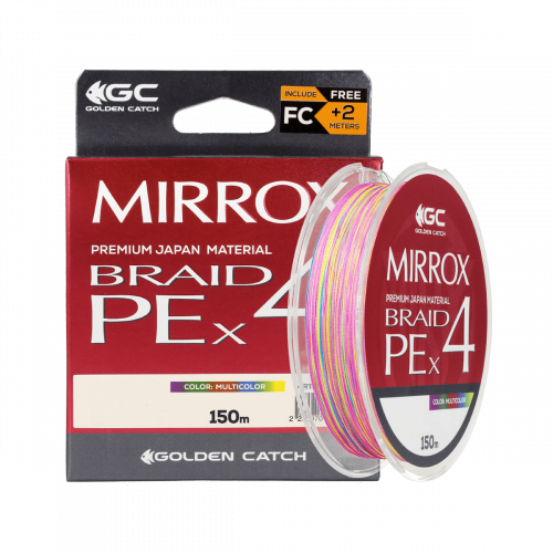 Шнур GC Mirrox PE X4 150м Multicolor #1.5