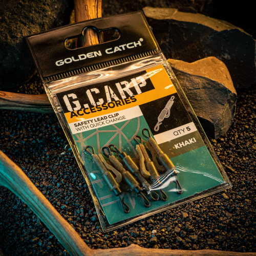 Клипса GC G.Carp Safety Lead Clip With Quick Change (5шт) Khaki