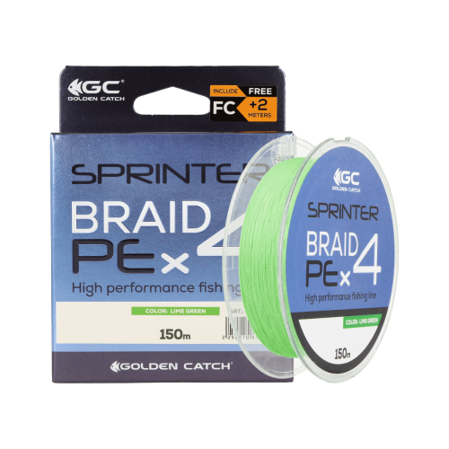 Шнур GC Sprinter PE X4 150м Lime Green #1.2