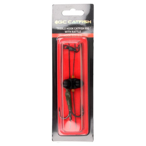 Снасть сомовая GC Treble Hook Catfish Rig With Rattle 6/0
