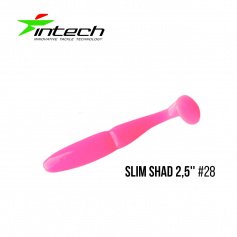 Силикон Intech Slim Shad 2,5" #28