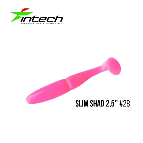 Силикон Intech Slim Shad 2,5" #28