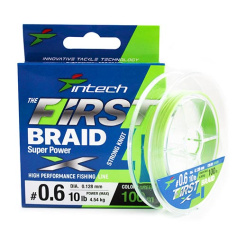 Шнур Intech First Braid X8 100m 0.6 (12lb/5.45kg)