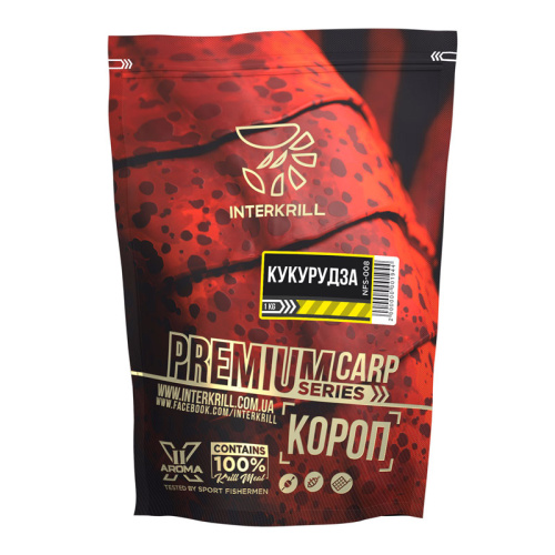 Прикормка Interkrill Premium Карп-Кукуруза 1кг