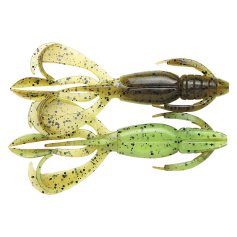 Силикон Keitech Crazy Flapper 4.4" #401 Green Pumpkin/Chartreuse