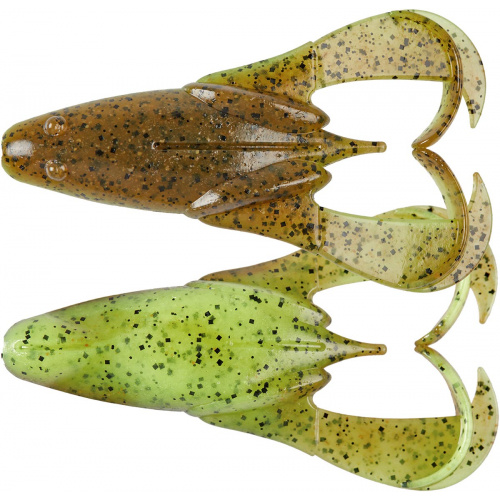 Силікон Keitech Noisy Flapper 3.5" #401 Green Pumpkin/Chartreuse