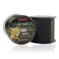 Леска BratFishing CARP MEGA - DARK GREEN 300 m / 0.25 mm