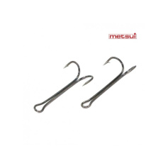 Двойные крючки Metsui LONG ROUND цвет bln, размер  2/0, в уп. 50 шт.