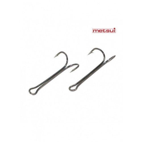 Двойные крючки Metsui LONG ROUND цвет bln, размер 2/0, в уп. 50 шт.