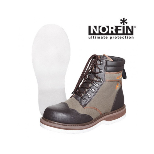 Ботинки для забродного комбинезона NORFIN WhiteWater Boots (подошва-войлок) / 42