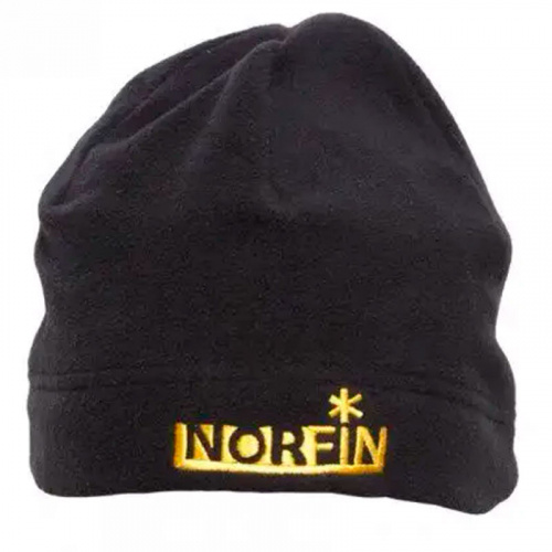 Шапка флисовая Norfin Fleece (черная) р.L