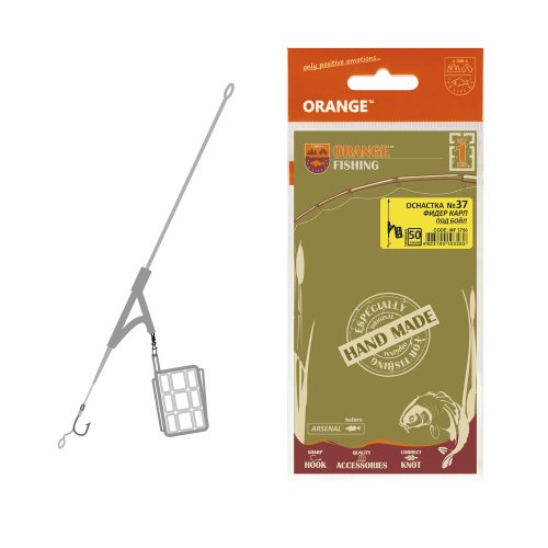Оснастка на карпа ORANGE #37 Big Cage Feeder Leadcore 60г 1шт
