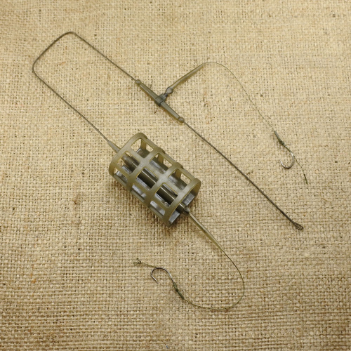 Оснастка на карпа ORANGE #50 2 in 1 Cage Feeder Leadcore 60г 1шт