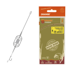 Оснащення на коропа ORANGE #51 Spider Flat Method Leadcore 60г 1шт