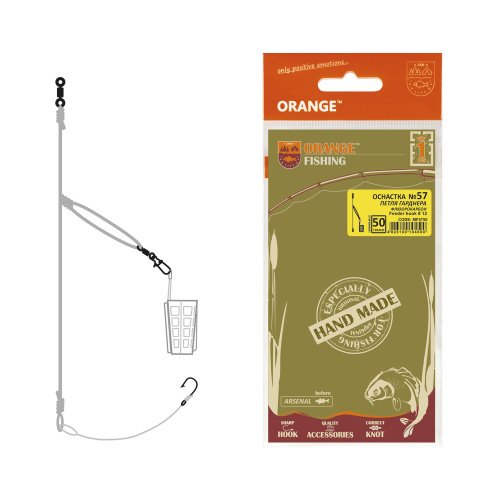 Оснастка фидерная ORANGE #57 Gardner Loop Fluorocarbon 60г 1шт