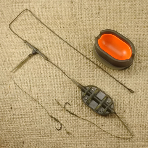 Оснастка на карпа ORANGE #42/1 Classic Flat Method Leadcore + Mould 50г 1шт