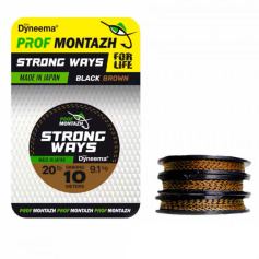 Поводочный материал Проф Монтаж Black Brown 20 LB 9,1 кг. (10м)