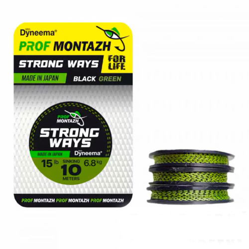 Поводочный материал Проф Монтаж Black Green 15 LB 6,8 кг.(10м)
